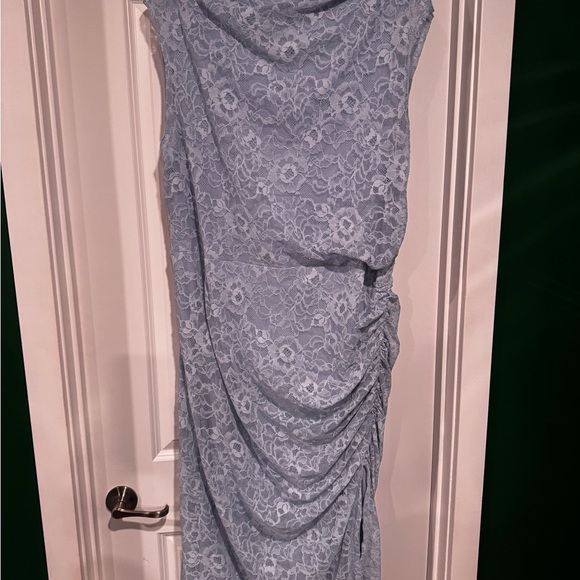 Anthropologie THE MAYA RUCHED COWL-NECK DRESS: LACE EDITION - Picture 7 of 7